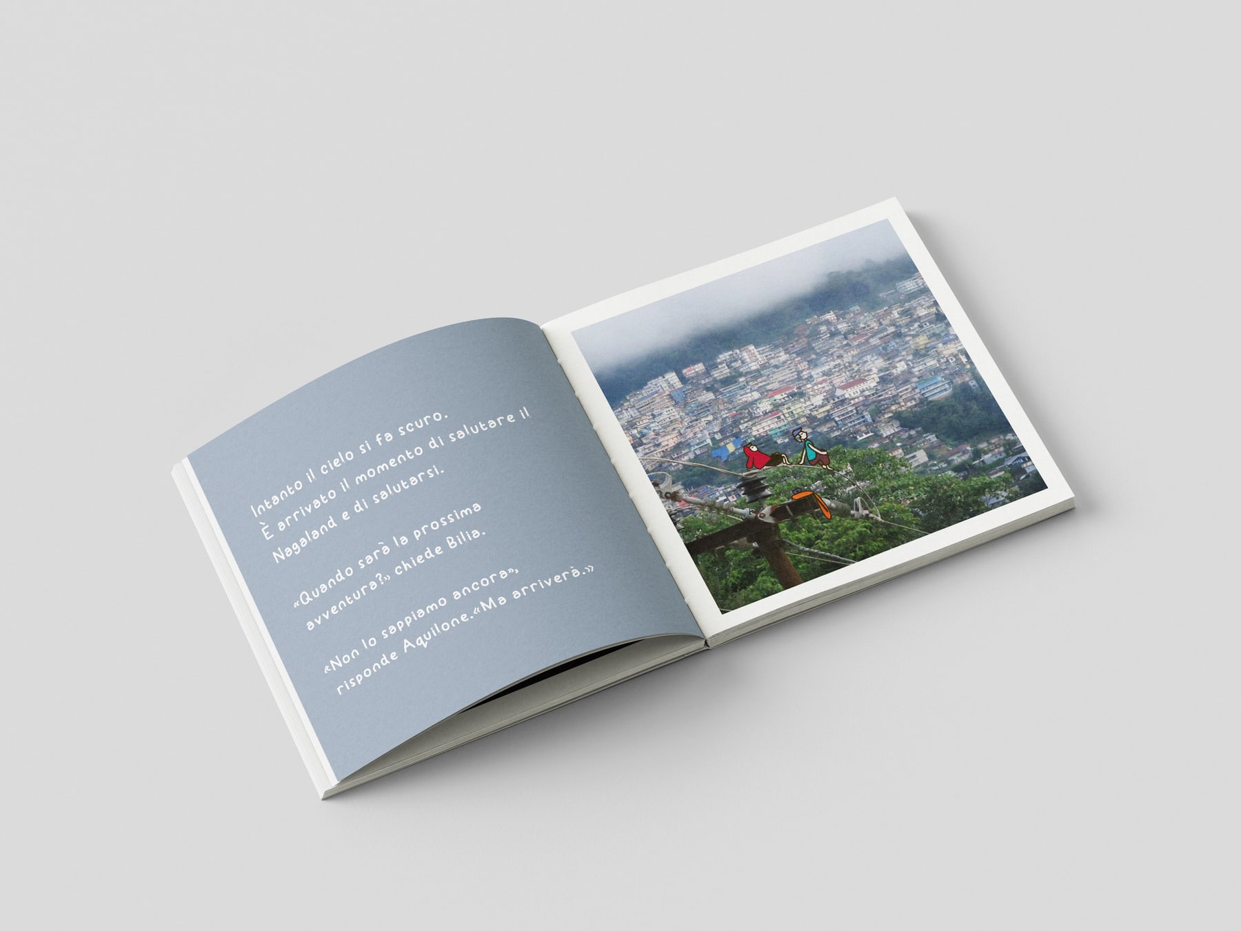 The closed book makes the project feel like an object, not only a digital story.